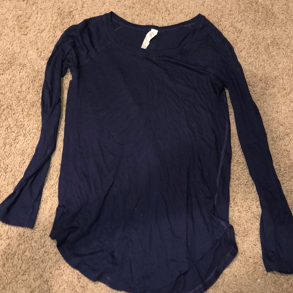 Navy Blue Lulu lemon thin long sleeve